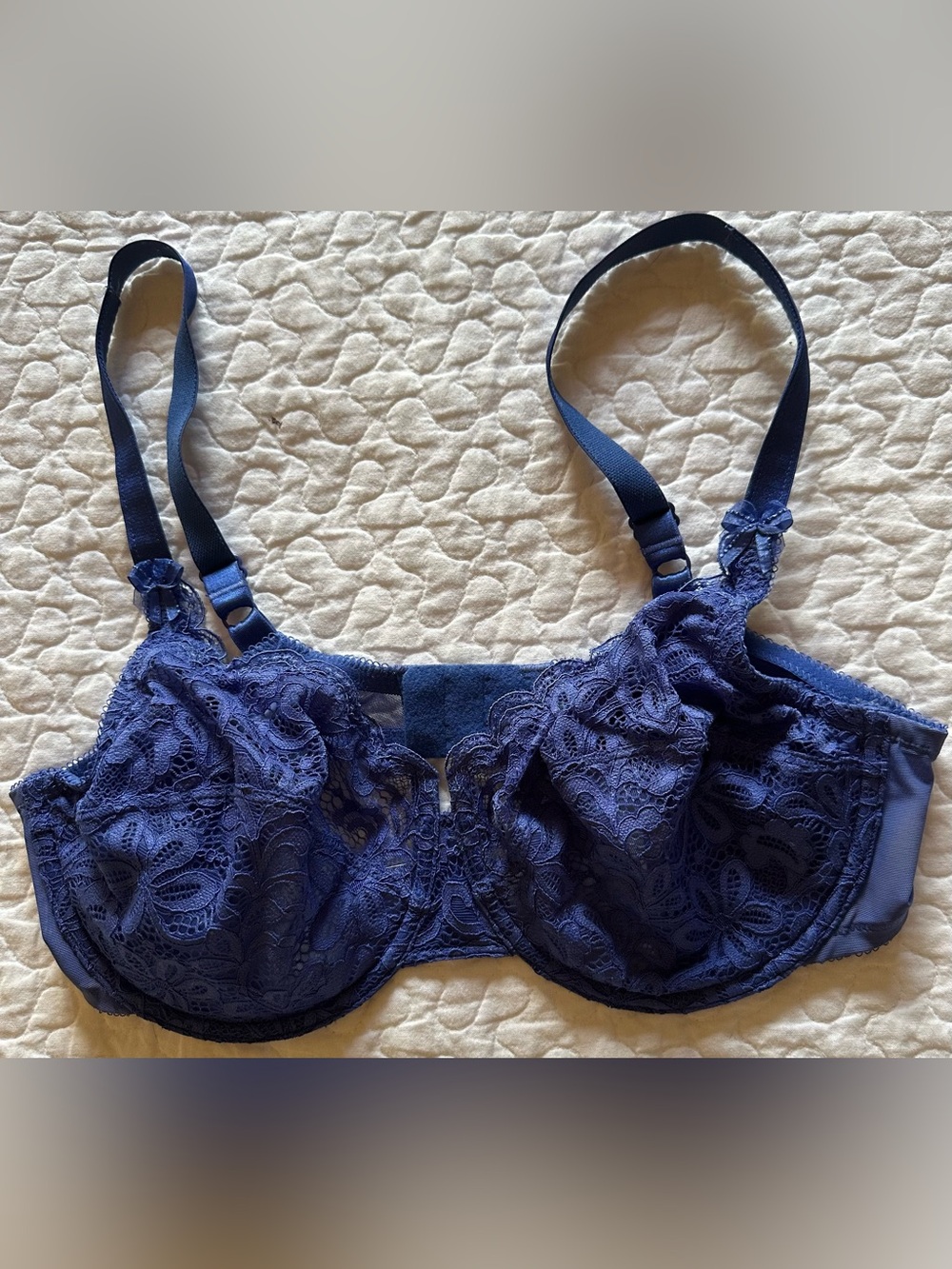 Wacoal Lace Underwire Bra - Floral Lace Cups with Bows